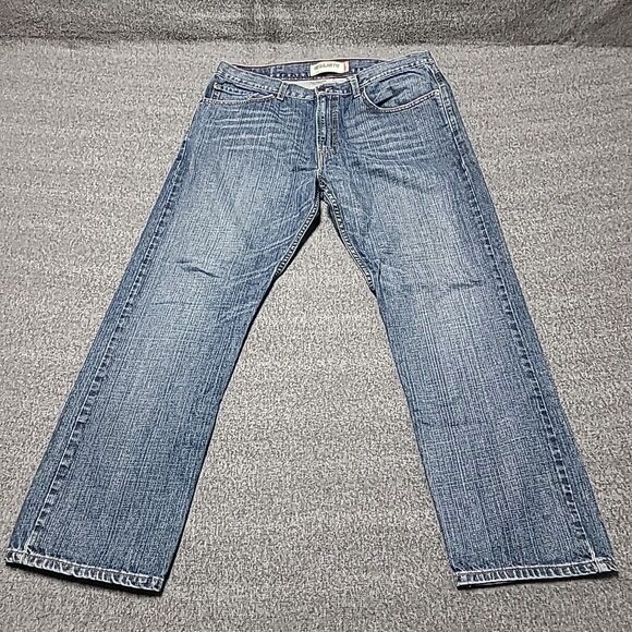 Levi’s 505 Regular Fit Men’s Jeans 38x30 Blue Denim Straight Leg USA Classic - Picture 1 of 8